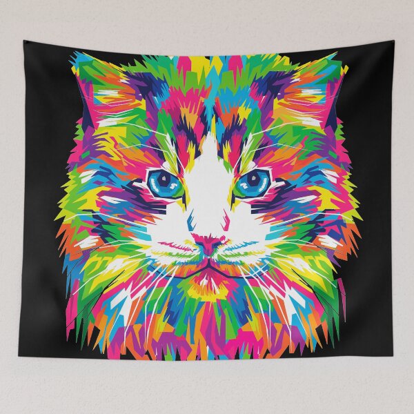Item preview, Colorful Abstract Cat Classic T-Shirt. designed and sold by Nils Petter Stein.