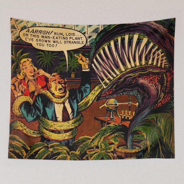 Item preview, Baffling Comics - Man Eating Plant -  Vintage Art designed and sold by RickE.