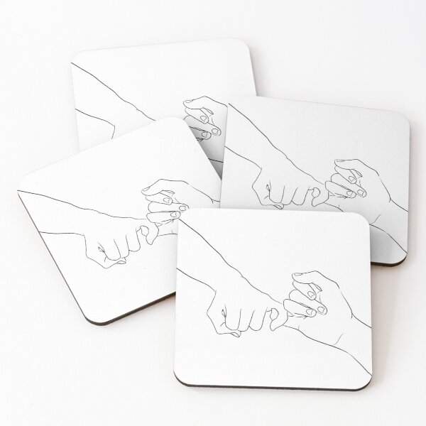 Item preview, The Pinky Promise, Line Art Illustration designed and sold by Amovar.