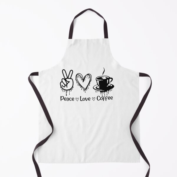 Item preview, peace love and coffee funny for coffee lovers designed and sold by Fislux.