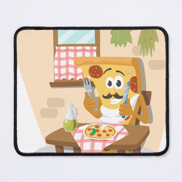 Artikelvorschau, Pizza-Feinschmecker-Charakter entworfen und verkauft von designsmaster99.