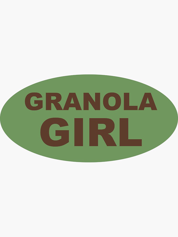 "GRANOLA GIRL Y2K STICKER" Sticker by moldytroll Redbubble