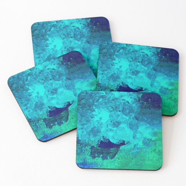Item preview, An Abstract Mixed Media-Blue-Turquoise-Green designed and sold by TessAndre.