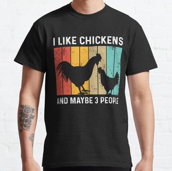 Vista previa del artículo con la obra «me gustan las gallinas y tal vez 3 personas», diseñado y vendido por Fislux.