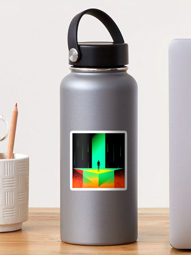 Thumbnail 1 of 3, Sticker, Abstract Wander designed and sold by djspacegr.