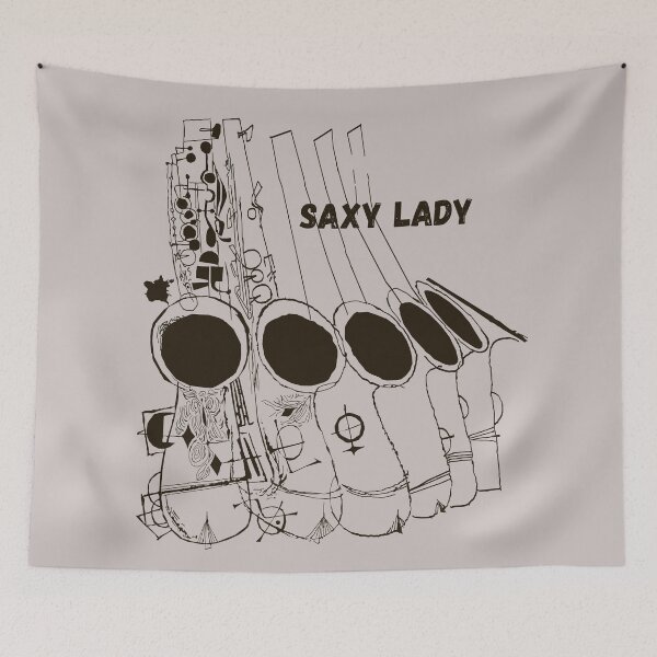 Item preview, Vintage 1950s style Jazz Sax Saxophone Art Saxy Lady designed and sold by adrienne75.