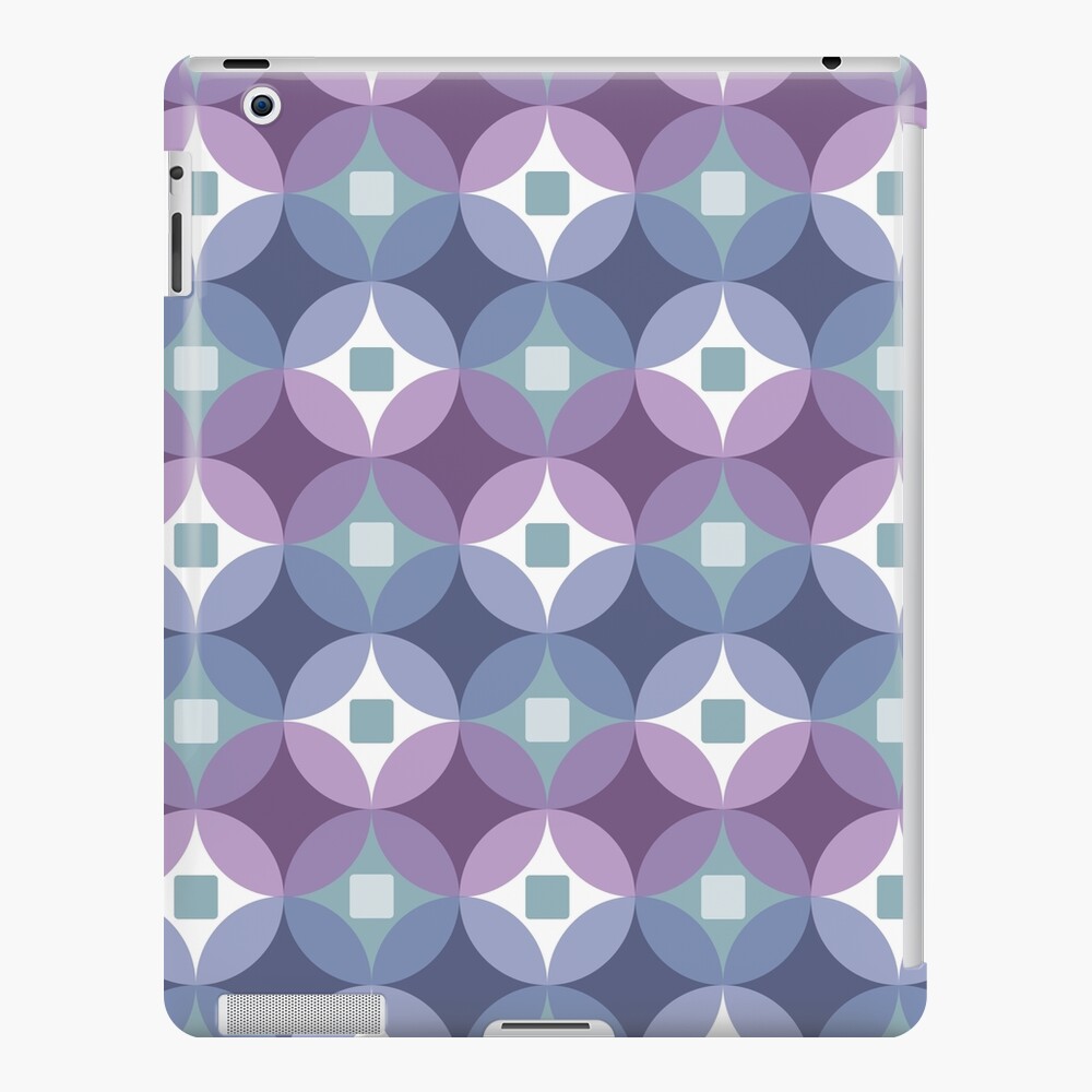 Pretty Purple Abstract Geometric Pattern iPad Case & Skin