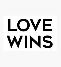 LOVE WINS Photographic Print