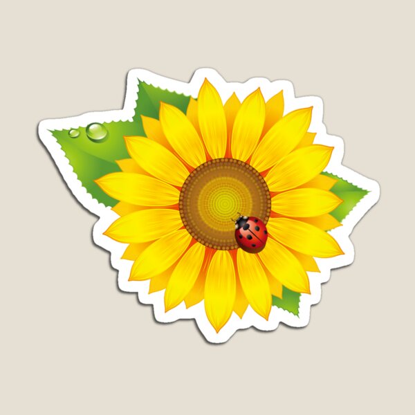 Item preview, Sunflower and ladybug  designed and sold by AlphaRid.