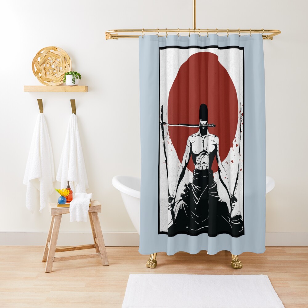 "roronoa zoro Zoro One Piece Roronoa Zoro One piece " Shower Curtain by DevinSanford Redbubble