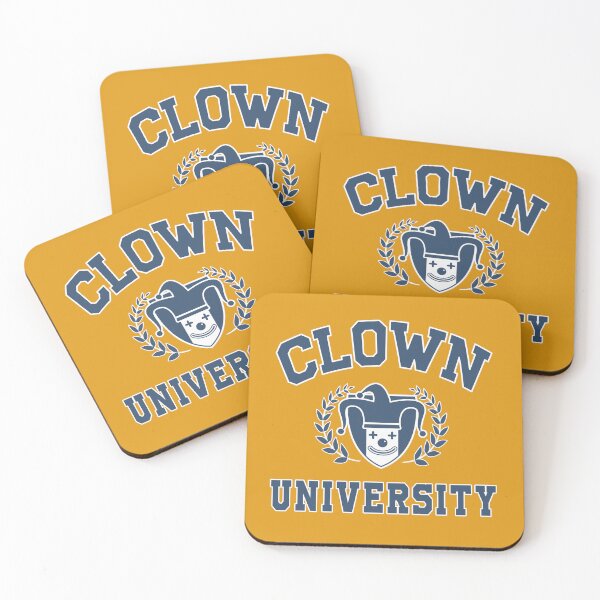 Item preview, Clown University blue and white designed and sold by VinagreShop.