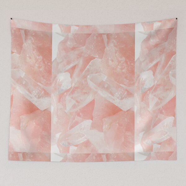 Item preview, Blush Pink Rose Quartz Crystal designed and sold by newburyboutique.