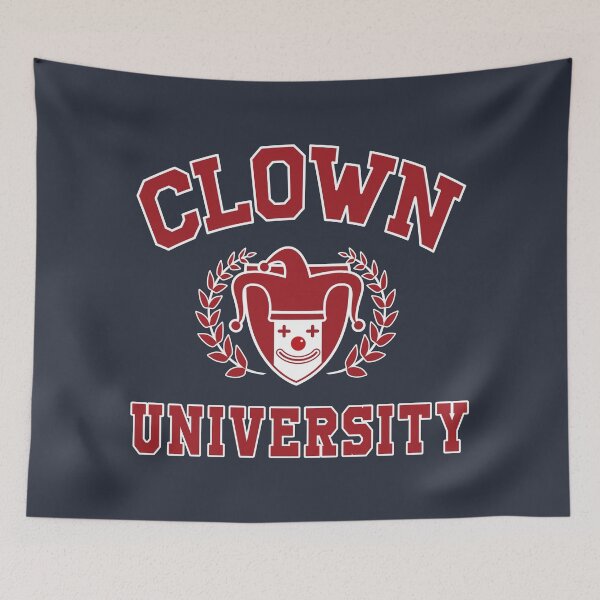Item preview, Clown University red and white designed and sold by VinagreShop.