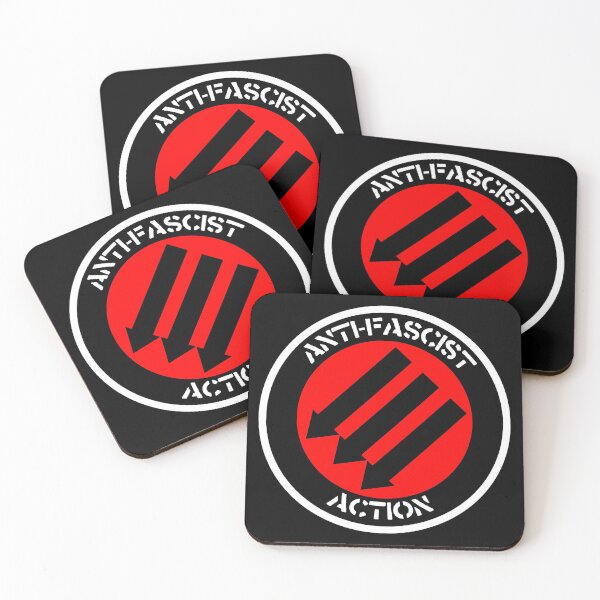 Item preview, Anti-Fascist Action Logo-Black, White & Red-2 designed and sold by SCHPiDAUU.