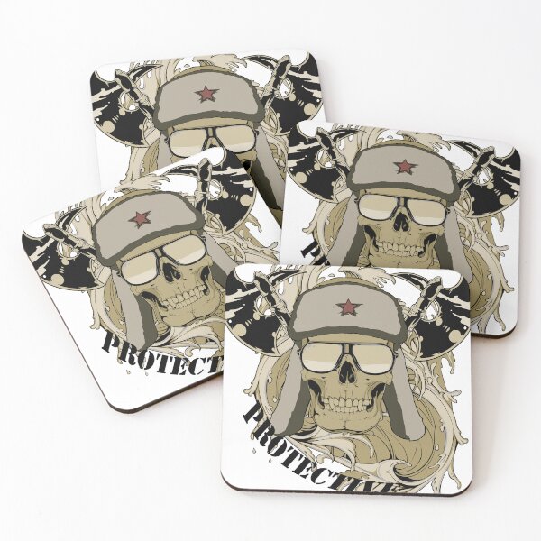 Item preview, Soviet Skull Protective with axe designed and sold by senpaibunny.