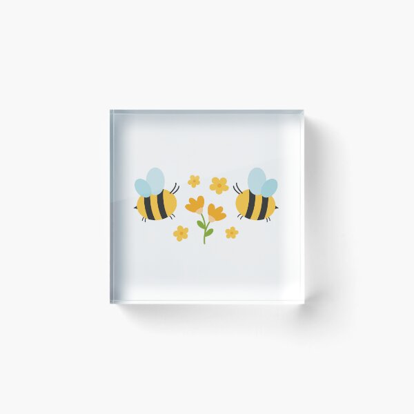 Item preview, Adorable Bees and Flowers Pattern designed and sold by Creative Wolf Design.