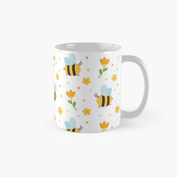 Item preview, Adorable Bees and Flowers Pattern designed and sold by Creative Wolf Design.