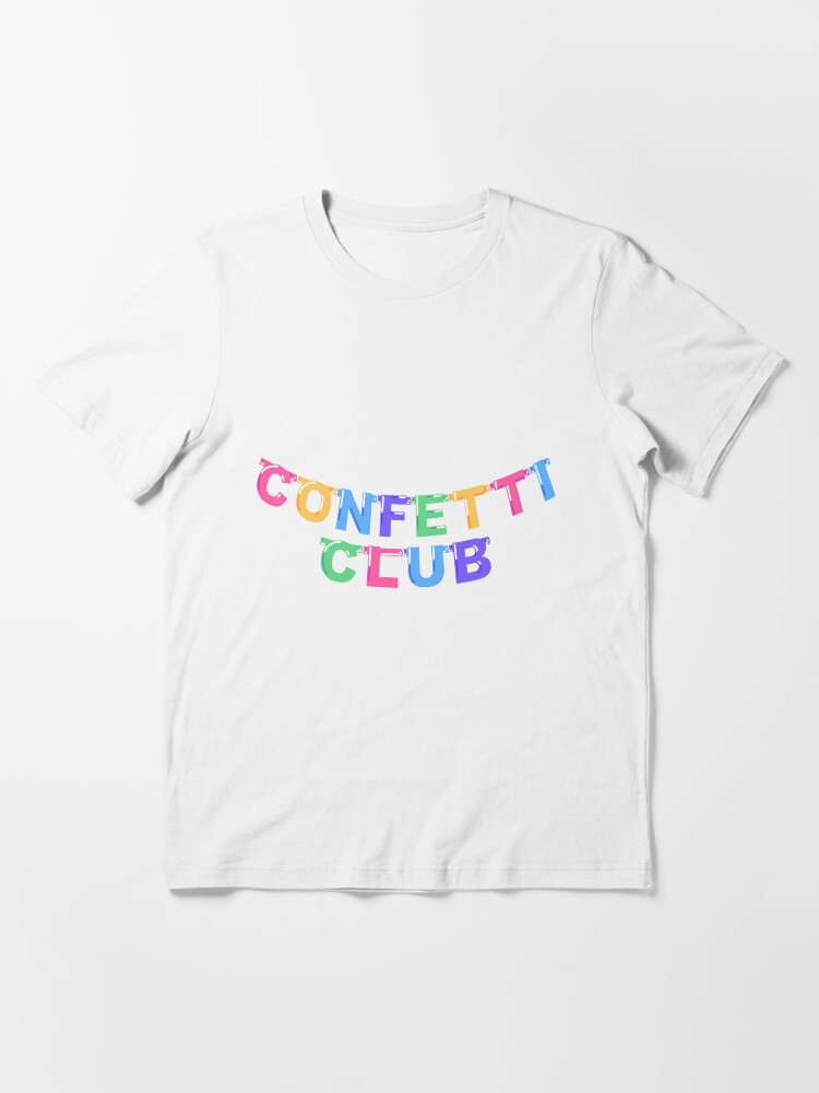 "Confetti Club Banner" Essential TShirt for Sale by pixielocks Redbubble