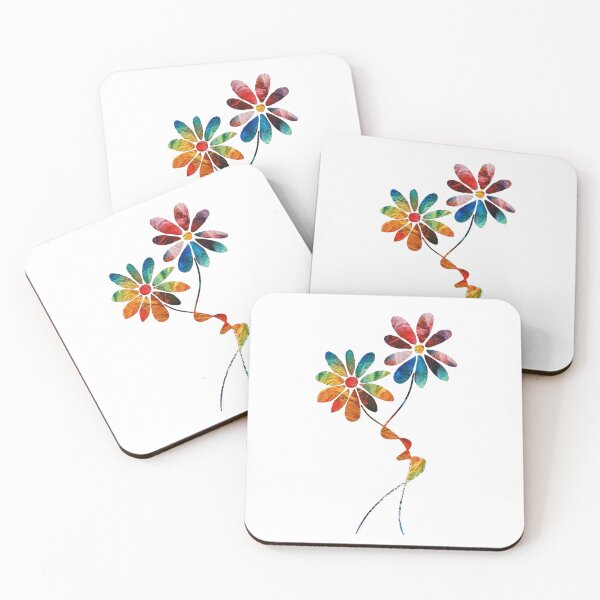 Item preview, Intertwined Dancing Colorful Flowers by Sharon Cummings designed and sold by Sharon Cummings Art.