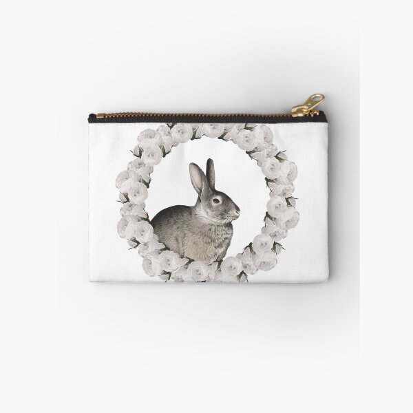 Item preview, White Rose Wreath Rabbit V1 designed and sold by PressedOak.