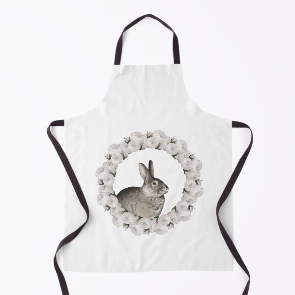 Item preview, White Rose Wreath Rabbit V1 designed and sold by PressedOak.