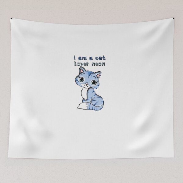 Aperçu de l'œuvre I am a cat lover neon créée et vendue par dngr shop.
