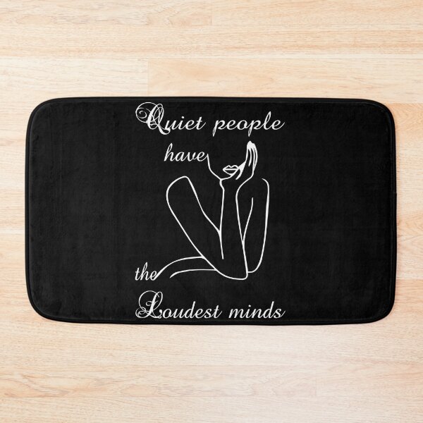 Item preview, Quiet people have the loudest minds - in white designed and sold by Meta-Prints.