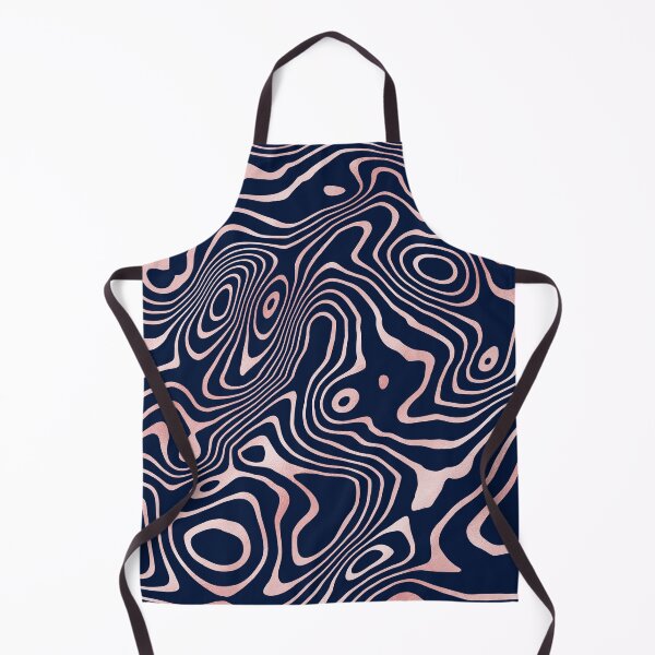 Item preview, Rose Gold liquid swirl Abstract Blue Design designed and sold by InovArtS.