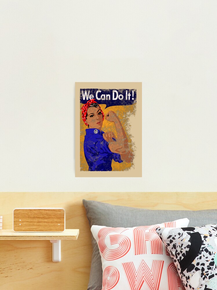 Rosie The Riveter We Can Do It - WWII Icon Photographic Print for Sale by  molamode