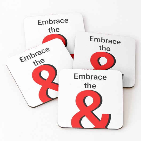 Item preview, Embrace the & (white) designed and sold by DancingCreek.