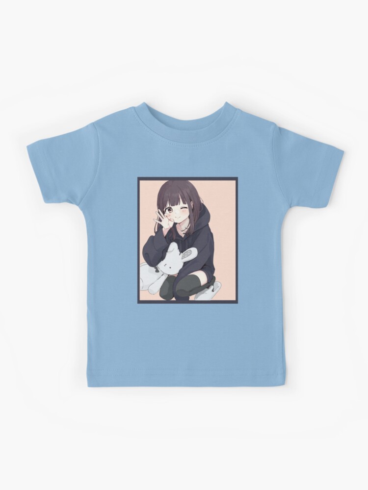 aesthetic preppy anime girl Kids T-Shirt for Sale by