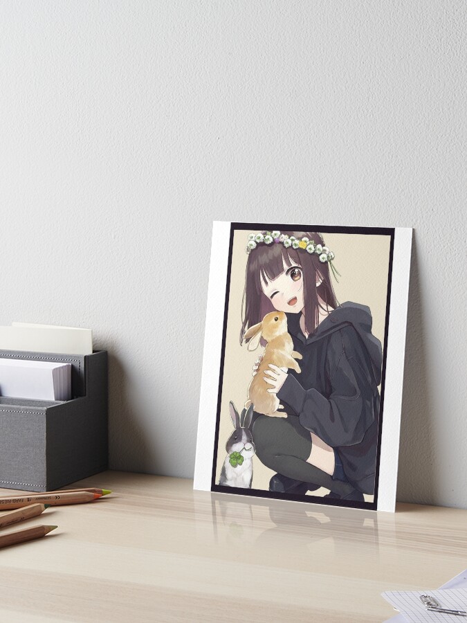 Cute girl menhera kurumi | Art Board Print