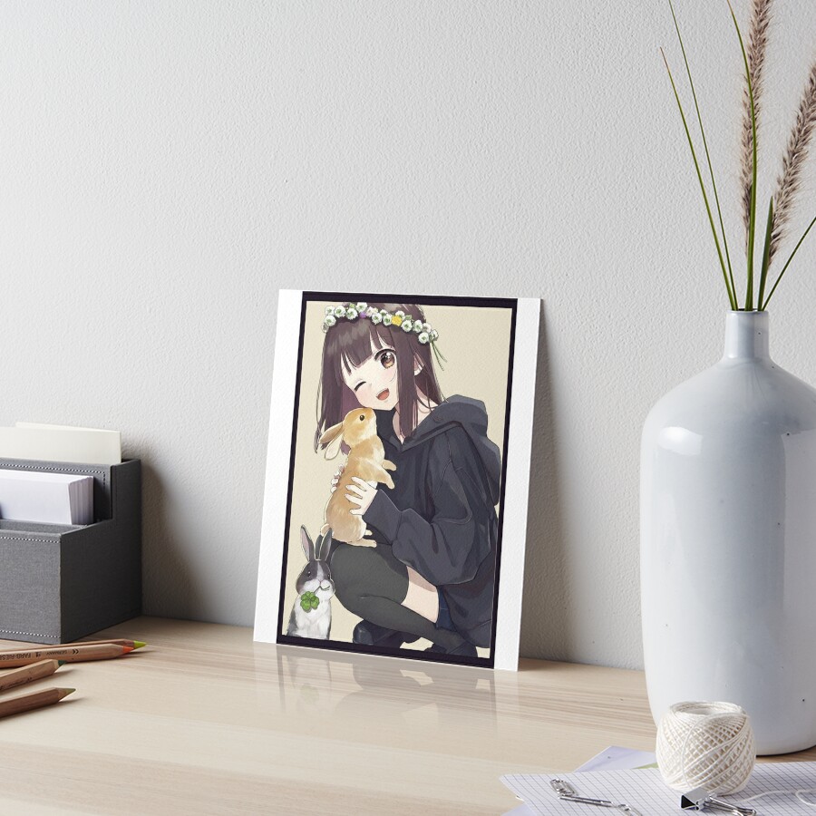 Cute girl menhera kurumi Art Board Print for Sale by Julia-Jeon