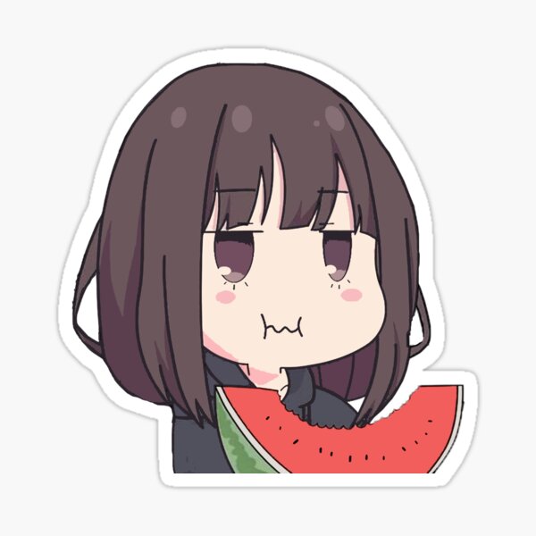 Cute menhera Anime Stickers by Lahcen Jeddour