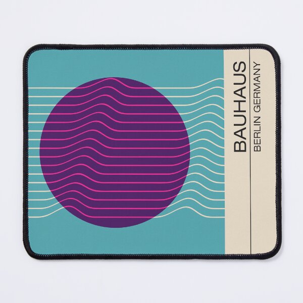 Item preview, Bauhaus - Retro / Art Deco architecture discipline from Berlin, Germany - Available in posters, etc - Wavy Purple & Green designed and sold by ArcFoundationCo.