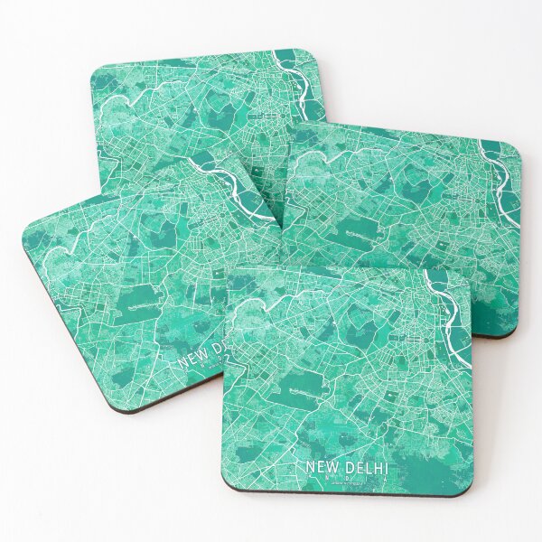 Item preview, New Delhi City Map of India - Watercolor designed and sold by deMAP.