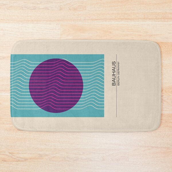 Item preview, Bauhaus - Retro / Art Deco architecture discipline from Berlin, Germany - Available in posters, etc - Wavy Purple & Green designed and sold by ArcFoundationCo.
