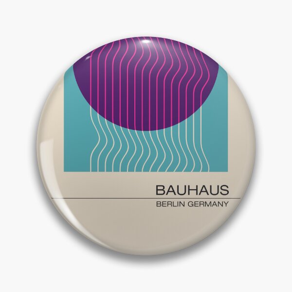 Item preview, Bauhaus - Retro / Art Deco architecture discipline from Berlin, Germany - Available in posters, etc - Wavy Purple & Green designed and sold by ArcFoundationCo.