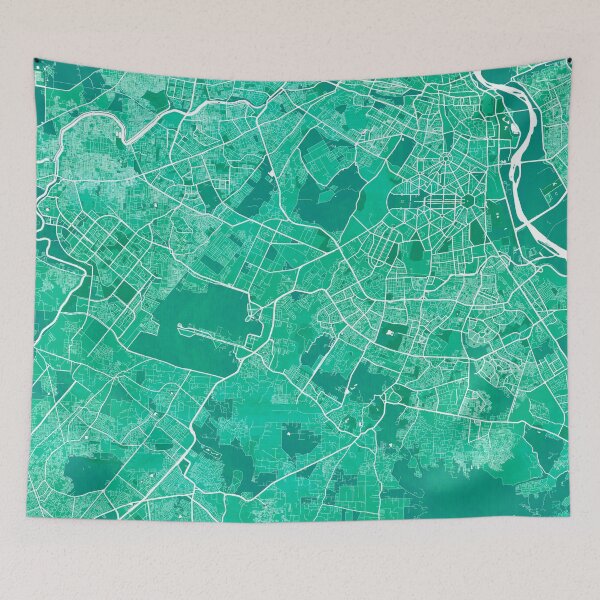 Item preview, New Delhi City Map of India - Watercolor designed and sold by deMAP.