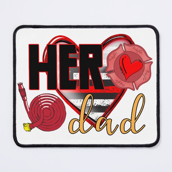 Item preview, HERO FIRE FIGHTER DAD designed and sold by OverbeeDesigns.