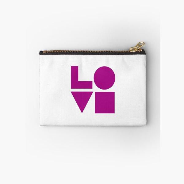 Item preview, LOVE GEOMTERIC SHAPES pink designed and sold by Inspirationmotivation.