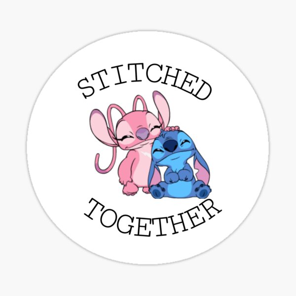 Stitch And Lilo Stitch Angel Love Sticker for Sale by olmera