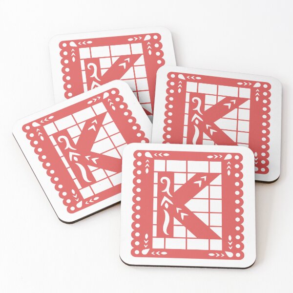 Item preview, Art Nouveau Letter K, Papel Picado, Ornamental Letter K, Mexican Art designed and sold by PROMEN Creativity.