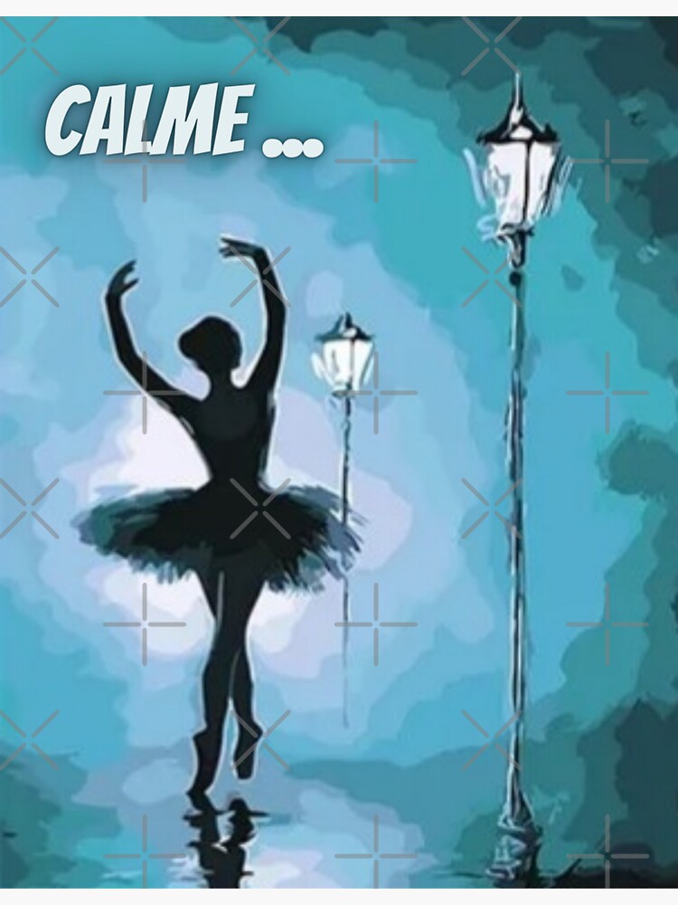 "painting of girl dancing calmly" Sticker by Lalunerouge Redbubble