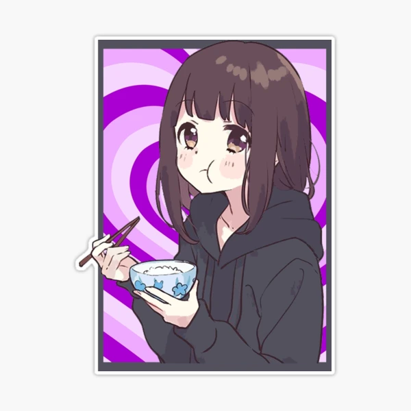 I draw cute anime girl eating ramen / Menhera Shoujo Kurumi-chan - Anime  Ramen - Mug