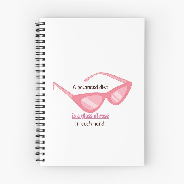 Item preview, A balanced diet is a glass of rosé in each hand. designed and sold by cooldesignsalot.