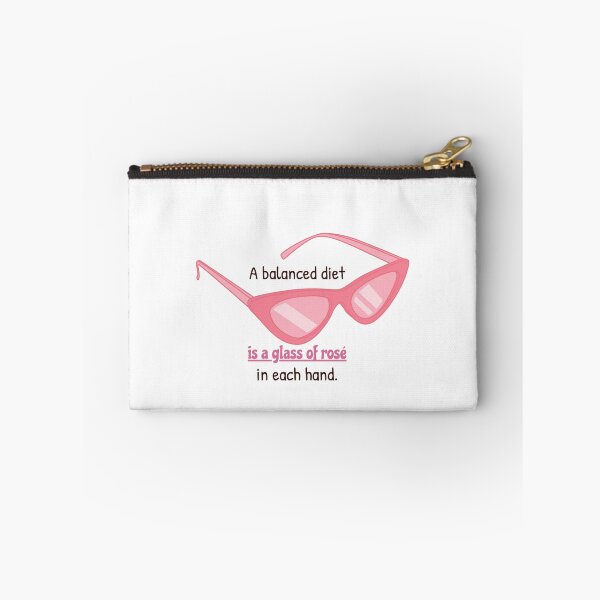 Item preview, A balanced diet is a glass of rosé in each hand. designed and sold by cooldesignsalot.