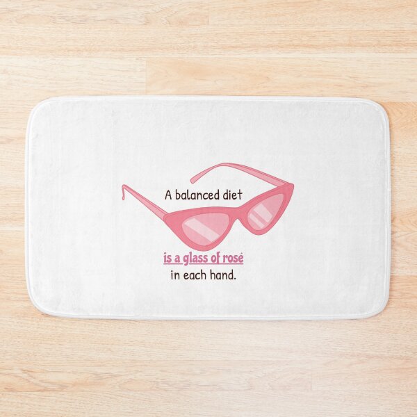 Item preview, A balanced diet is a glass of rosé in each hand. designed and sold by cooldesignsalot.