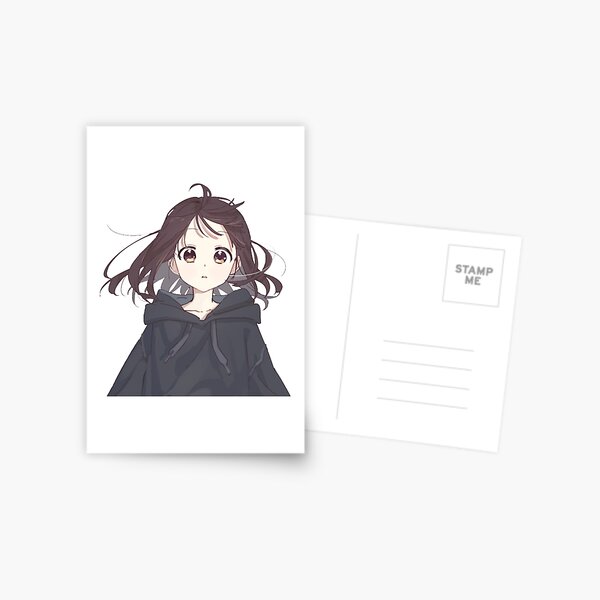 Anime Menhera chan sad why Postcard for Sale by uisch