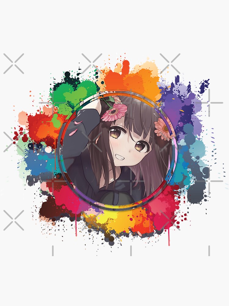 Cute girl menhera kurumi Sticker for Sale by Julia-Jeon